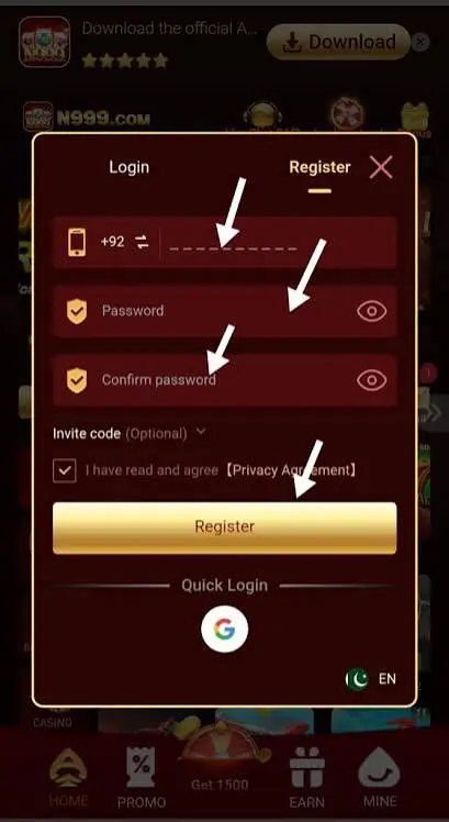 N 999 Game